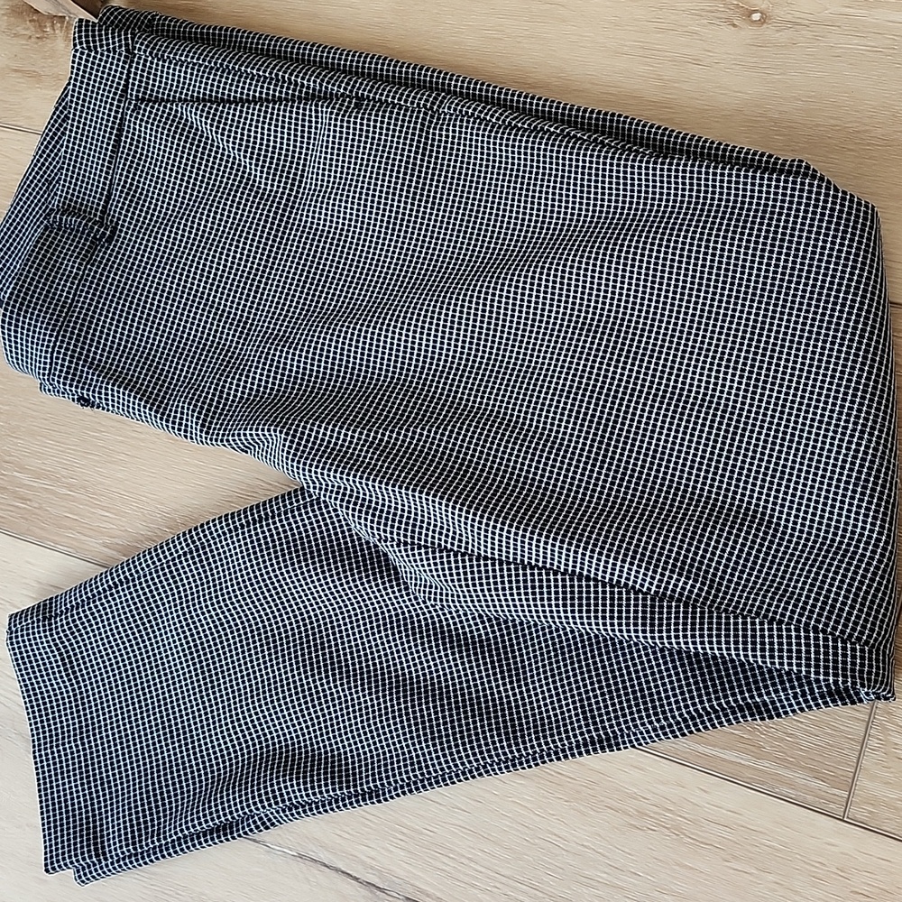Black and White Plaid Dress Pants, 8